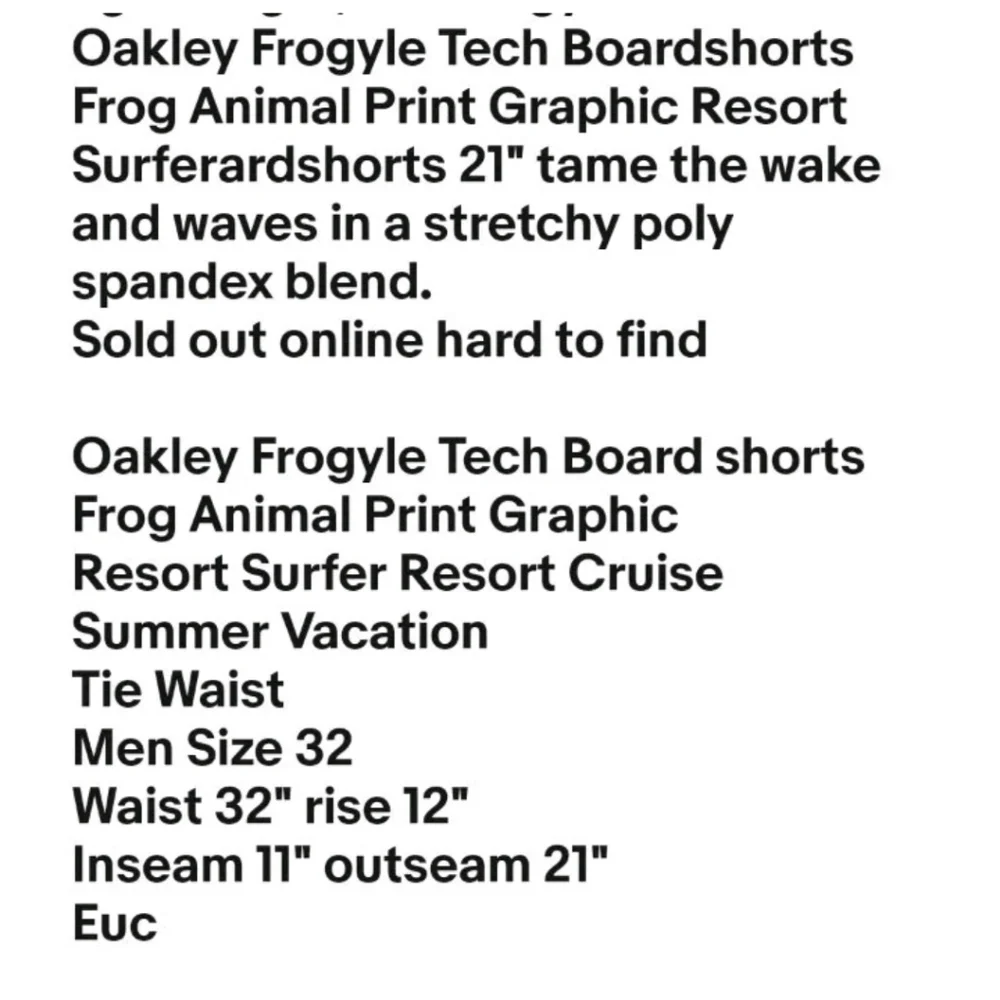 Oakley sold out